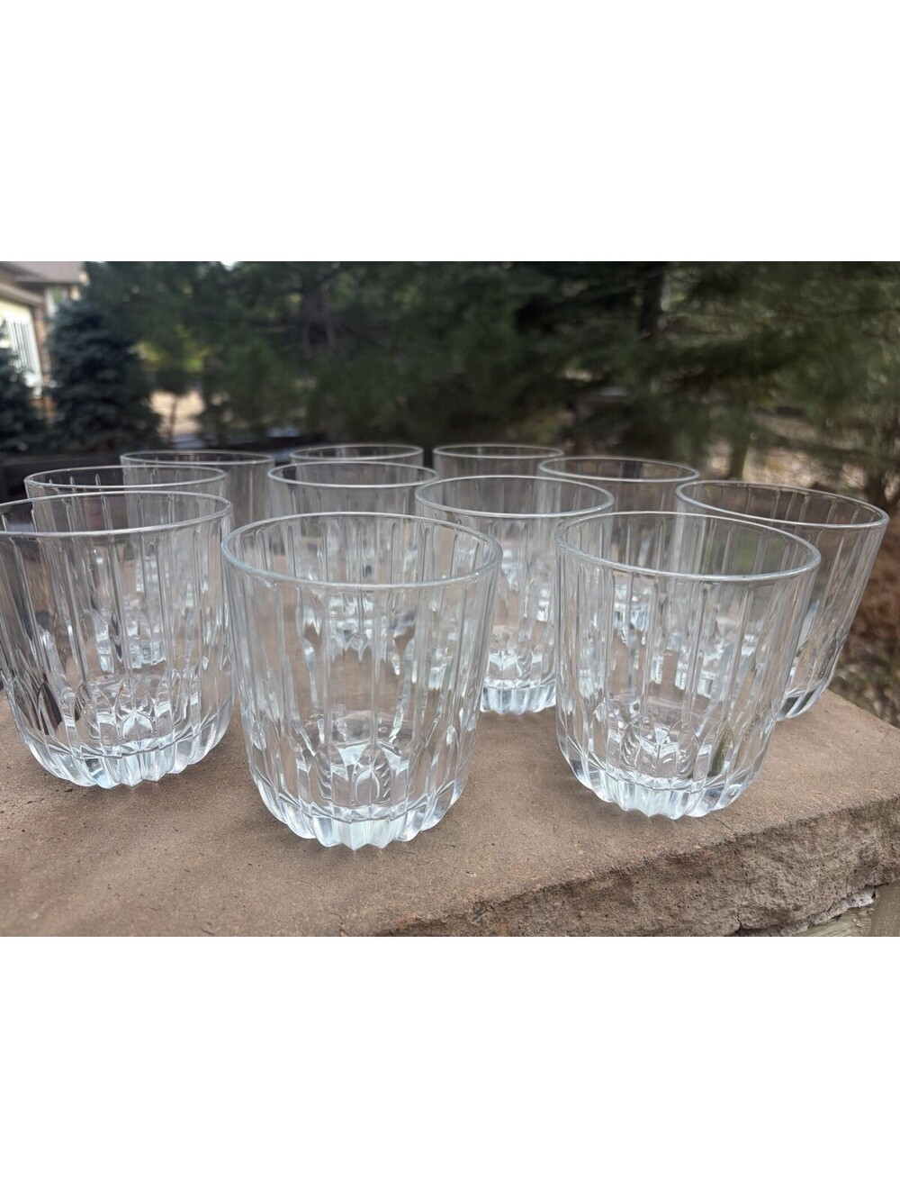 Mikasa Park Lane Crystal 8 Oz Double Old Fashioned Glass Set Of 11 Excellent
